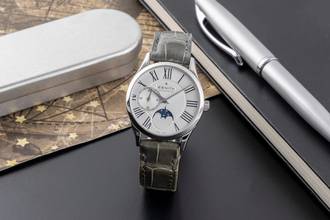 Thumbnail von Zenith Elite Ultra Thin Moonphase Edelstahl Automatik Damenuhr Ref. 03.2310.692