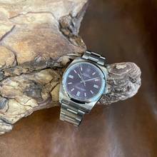 Thumbnail von Rolex Oyster Perpetual 36 Red grape Dial - FULL SET 2018 - LC100