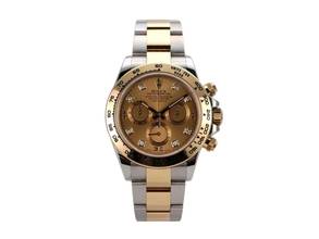 Thumbnail von Rolex Daytona Cosmograph Daytona Edelstahl / Gelbgold Ref. 116503 Champagner Diamant