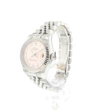  Rolex Lady-Datejust 26 Steel Gold Jubilee Fluted Pink Roman Dial 