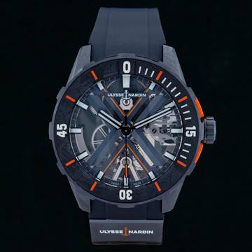 Ulysse Nardin Diver X Skeleton 44mm Titanium 3723-170LE-3A-BLUE/3A Full Set Spezial Edition limitiert auf 175 Stück