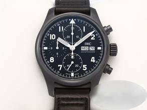 Thumbnail von IWC Fliegeruhr Chronograph Tribute To 3705 Iw387905 2022 Automatik Pilot Watch Black Dial
