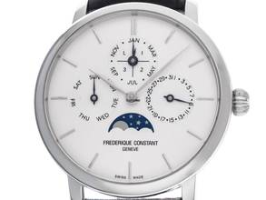 Thumbnail von Frederique Constant Manufacture Slimline Perpetual Calendar Ref.FC-775S4S6 2022 Box&Beschreibung vie Neu Vintage