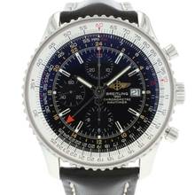  Breitling Navitimer World GMT Chronograph Black Dial 46MM  