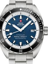  Swiss Military SMA34100.03 Diver Titanium Automatik Herrenuhr 42mm 30ATM 