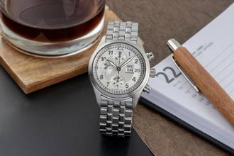 Thumbnail von IWC Fliegeruhr Spitfire Chronograph Fliegerchronograph Spitfire Day-Date Stahl Automatik Herren Ref IW370628 B&P