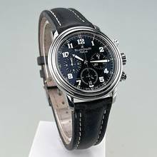 Thumbnail von Blancpain Léman Fly-Back Chronograph Automatik Lederband ZB Schwarz Erstbesitz deutsche Auslief. inkl. Originalpapiere Erstkaufrechnung Serviceunterlagen
