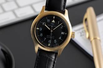 Thumbnail von IWC Fliegeruhr Mark XII 18k (0,750) Gelbgold Automatik Herrenuhr Ref. IW324103