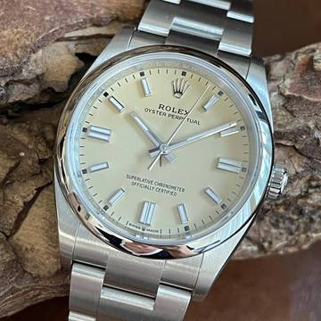  Rolex Oyster Perpetual 36 Oyster Perpetual 36mm - FULL SET 2025 - Ref. 126000 Beige 