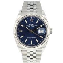  Rolex Datejust 36 Fluted Jubilee Blue Dial 