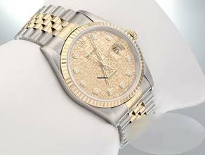 Thumbnail von Rolex Datejust 36 36mm 16233 2002 Stahl Gelbgold 750 Diamanten Automatik Stainless Steel 18kt Yellow Gold Jubilé-band Chronometer Oyster