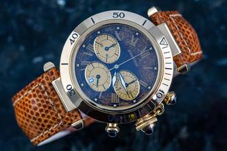 Thumbnail von Cartier Pasha Chronograph | 30009 | German Full Set 1993 | yellow gold