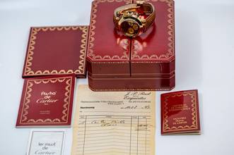 Thumbnail von Cartier Pasha Chronograph | 30009 | German Full Set 1993 | yellow gold