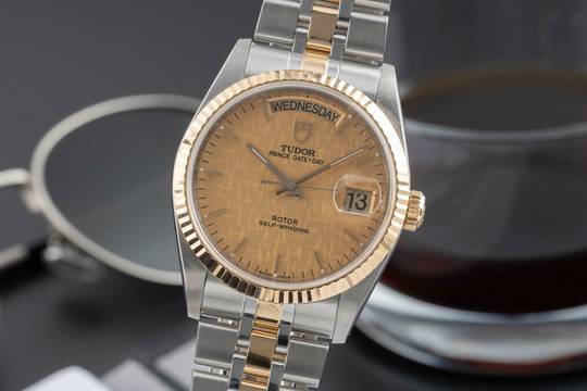  Tudor Date-Day Stahl / Gold Automatik Herrenuhr Ref. 76213 Papiere 2011 