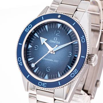  Omega Seamaster 300 Co-axial Blue 41 – 234.30.41.21.03.002 – NEW & Unworn – 11/2023 Full Set 