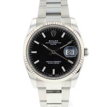  Rolex Oyster Perpetual Date 34 Oyster Fluted Black Dial  