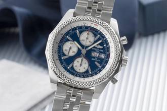 Thumbnail von Breitling Bentley GT Chronograph Automatik Stahl Herrenuhr Ref. A13363 B&P 2008
