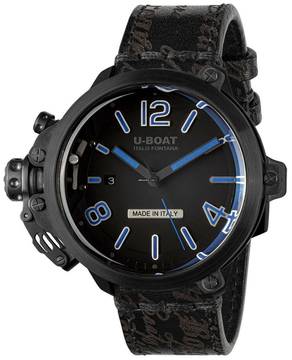  U-Boat Capsule 8806 Capsule 50 mm PVD BK BL Automatik Herrenuhr 10ATM  