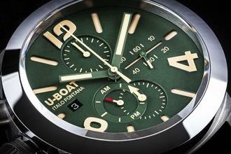 Thumbnail von U-Boat Classico 9581 Classico 45 mm Tungsteno CAS Green Herrenuhr 10ATM