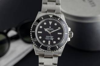  Rolex Submariner (No Date) Stahl Automatik Herrenuhr Ref. M124060 Box & Papiere 2022 