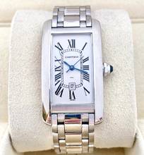  Cartier Tank Américaine only nice condition 18Kt. Whitegold  