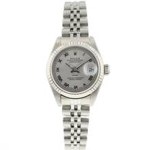  Rolex Lady-Datejust 26 Steel Jubilee Fluted Grey Roman Dial  