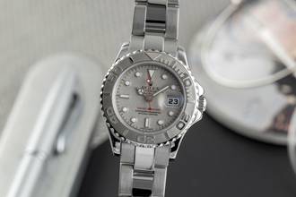 Rolex Yacht-Master 29 Oyster Stahl / Platin Automatik Damenuhr Ref. 169622 