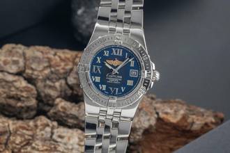 Thumbnail von Breitling Starliner Edelstahl Quarz Damenuhr Ref. A7134012/C778 B&P 2009