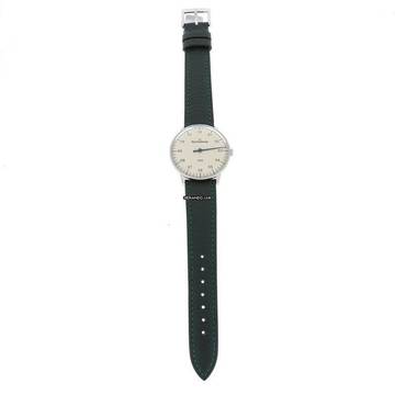  Meistersinger NEO Einzeiger Automatikuhr NES903 mit Lederband Tannengrün 