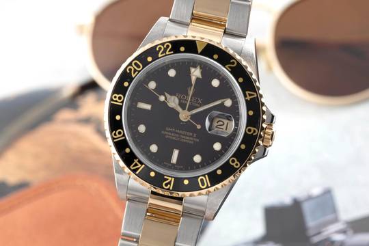  Rolex GMT-Master II Stahl / Gold Herrenuhr Oyster Perpetual Ref. 16713T 