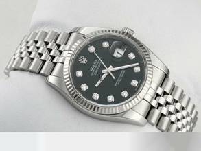  Rolex Datejust 36 36mm 116234 2016 Stahl Weissgold 750 Diamanten Automatik Gold  
