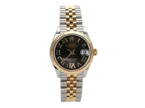 Thumbnail von Rolex Datejust 31 Oystersteel Gelbgold Ref. 278273 Dark Grey Römisch Diamant Jubile-Band