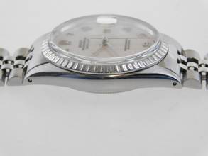 Thumbnail von Rolex Datejust Stahl 36 mm Sammler Full Set von 1978 mit Jubiläumsblatt rare arabic special Dial Box & Papers