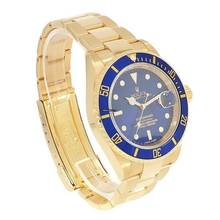  Rolex Submariner Date Armbanduhr Submariner Date Automatik 16618 aus 750 Gelbgold Fullset 