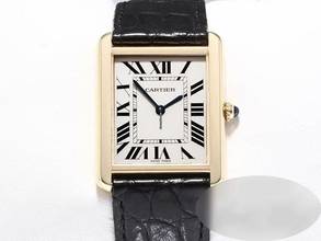 Thumbnail von Cartier Tank Solo Großes Modell Edelstahl Gelbgold 750 W5200004 2012 Stahl Gold