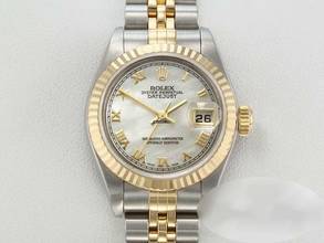 Thumbnail von Rolex Lady-Datejust Edelstahl Gelbgold 750 Perlmutt Automatik Gold Stahl Damen