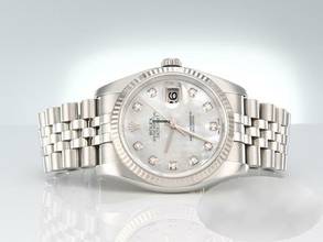 Thumbnail von Rolex Datejust 36 36mm 116234 Stahl Weissgold 750 Perlmutt Diamanten Automatik