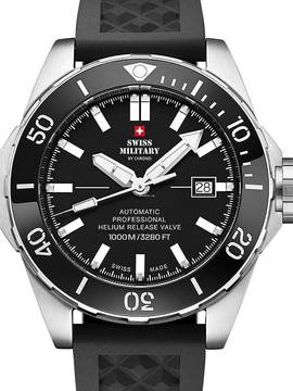  Swiss Military SMA34092.04 Automatik Diver Herrenuhr 45mm 100ATM 