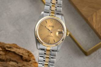 Thumbnail von Tudor Prince Date Stahl / Gold Gold Dial Automatik Ref. 74033 Papiere 2024