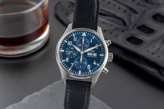 Thumbnail von IWC Fliegeruhr Chronograph Le Petit Prince Stahl Automatik Ref IW377714 B&P 2017