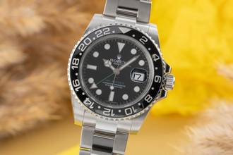  Rolex GMT-Master II Oyster Edelstahl Automatik Herrenuhr Ref. 116710LN V-Serie 
