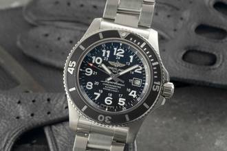  Breitling Superocean II 44 Black Automatik Stahl Ref. A17392D7/BD68 B&P 2017 