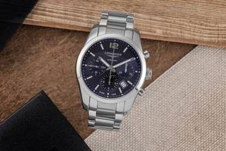 Thumbnail von Longines Conquest Classic Chronograph Stahl Automatik Herrenuhr Ref. L2.786.4.56.6 B&P