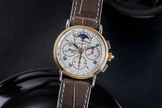 Thumbnail von Baume & Mercier Geneve Stahl / Gold Chronograph Handaufzug Ref. 6102.099
