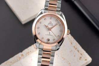  Omega Seamaster Aqua Terra Stahl / Gold Automatik Damenuhr Ref. 220.20.34.20.52.001 B&P 