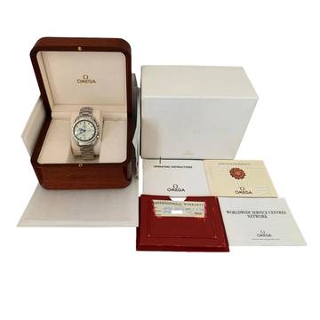  Omega Speedmaster Broad Arrow 3851.20.00 Broad Arrow Ivory dial 2001 Full Set 