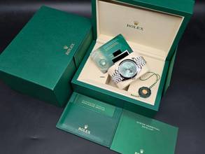 Thumbnail von Rolex Datejust 41 41mm 126300 Green dial Jubilee Bracelet Unworn/New condition Full Set 5-2026
