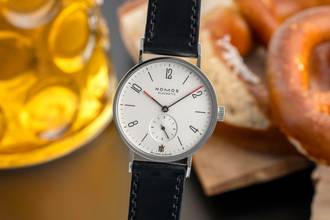 Thumbnail von NOMOS Tangente Glashütte Tangente 35 Münchener Kindl Handaufzug Limitiert Papiere 2008