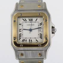 Thumbnail von Cartier Santos Carree DATUM//STAHL/GOLD//GARANTIEKARTE//INKL.REISETASCHE#KS