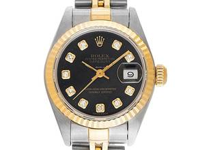 Thumbnail von Rolex Lady-Datejust Diamanten Ref.69173 1997 Full Set wie Neu Vintage